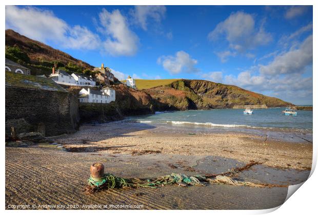 Slipway view (Port Isaac) Print by Andrew Ray