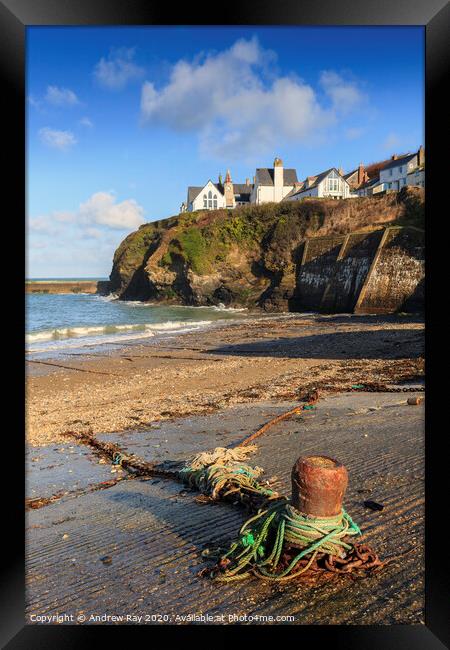 The slipway (Port Isaac) Framed Print by Andrew Ray