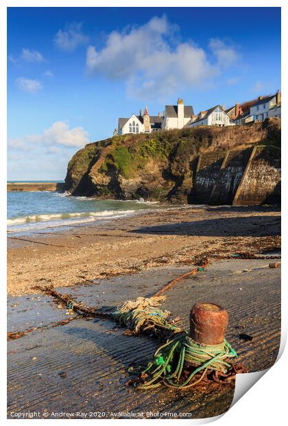 The slipway (Port Isaac) Print by Andrew Ray