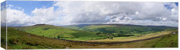 Dalescape ~ Wensleydale ~ Panorama Canvas Print by Sandi-Cockayne ADPS