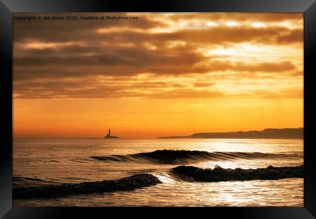 Waving in a new day Framed Print by Jim Jones