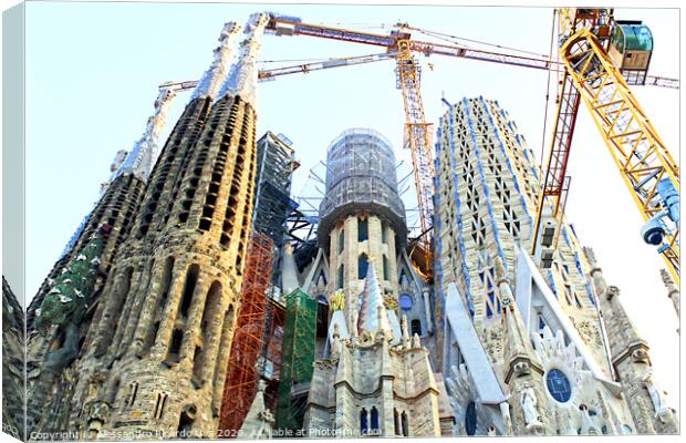 La Sagrada Família - Barcelona Canvas Print by Alessandro Ricardo Uva
