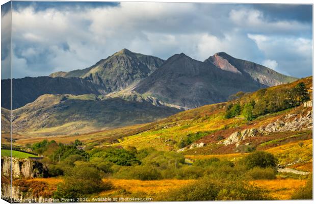 Snowdon Mountain Wales Canvas Print by Adrian Evans