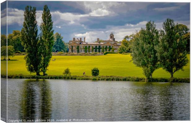 Bowood House and Gardens Canvas Print by mick gibbons