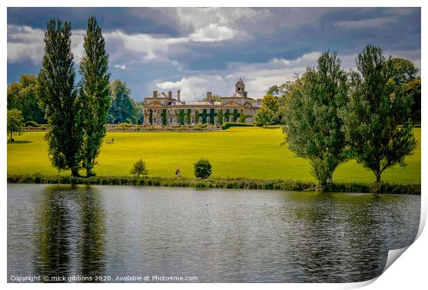 Bowood House and Gardens Print by mick gibbons