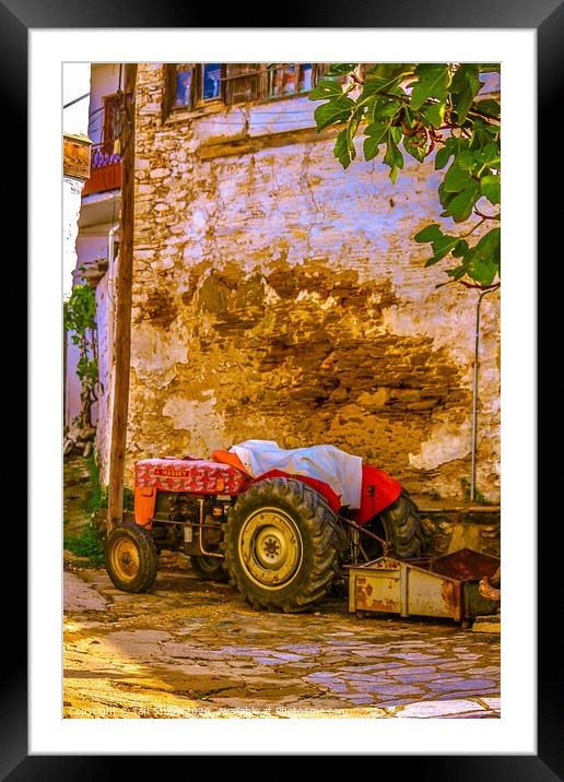 Little red tractor  Framed Mounted Print by Ian Stone
