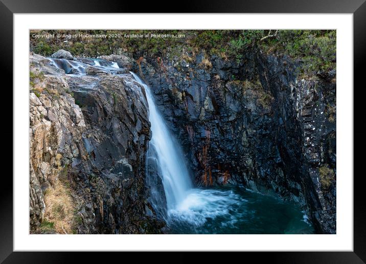 Waterfall on the River Brittle, Isle of Skye Framed Mounted Print by Angus McComiskey