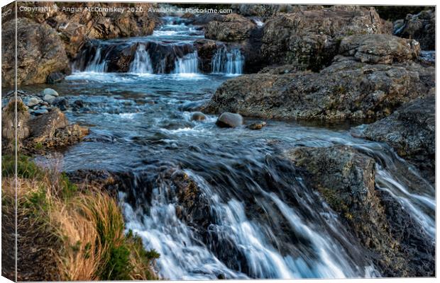 Fairy Pools on the River Brittle, Isle of Skye Canvas Print by Angus McComiskey