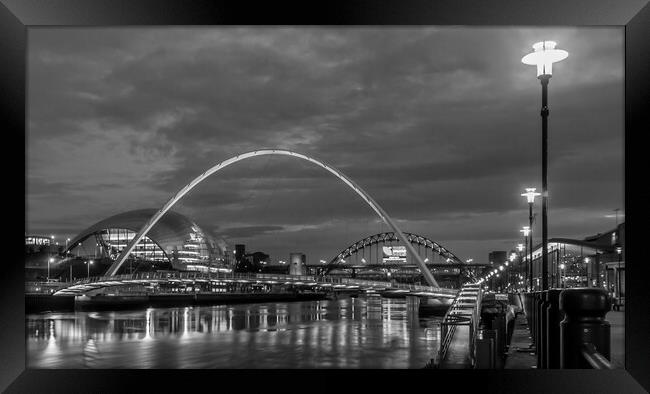 Millennium Bridge at twilight  Framed Print by Naylor's Photography