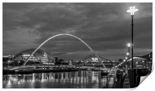 Millennium Bridge at twilight  Print by Naylor's Photography