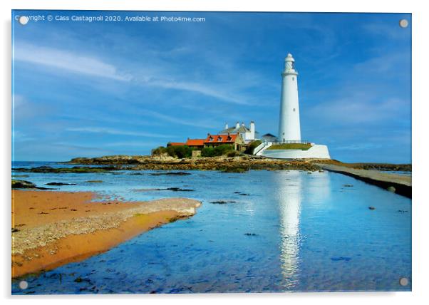 St Marys Lighthouse - Whitley Bay, Tyne and Wear Acrylic by Cass Castagnoli