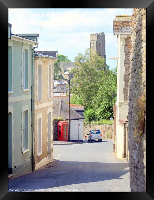 Stoke Fleming, Devon. Framed Print by john hill