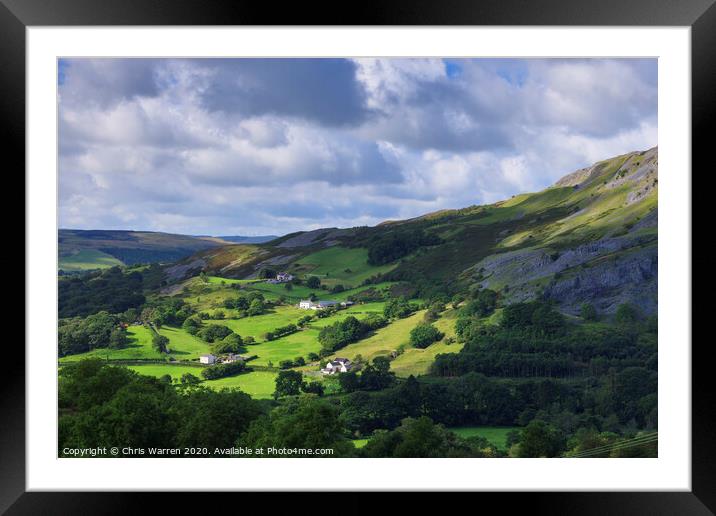 Tawe Valley Brecon Beacons Powys Wales Framed Mounted Print by Chris Warren