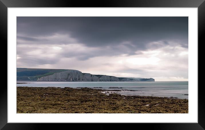 Seven Sisters on a Cloudy Day Framed Mounted Print by Mark Jones