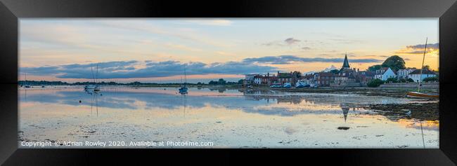 Picturesque Bosham Harbour and Quay in West Sussex Framed Print by Adrian Rowley