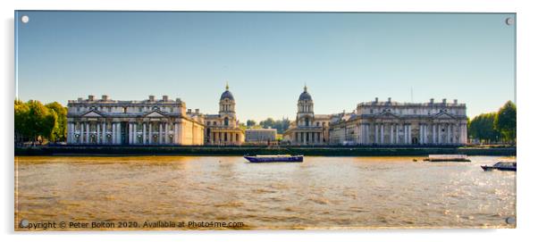 Old Royal Naval College, Greenwich, London. Acrylic by Peter Bolton