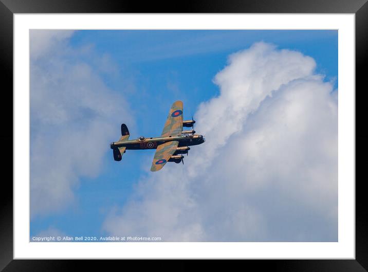 Avro Lancaster bomber Framed Mounted Print by Allan Bell