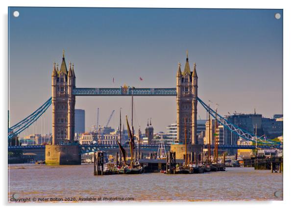 Tower Bridge, London, UK. Acrylic by Peter Bolton