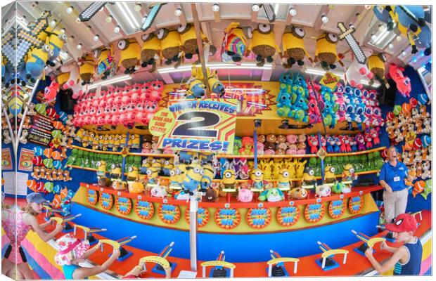 Carnival Game at the State Fair Canvas Print by Jim Hughes
