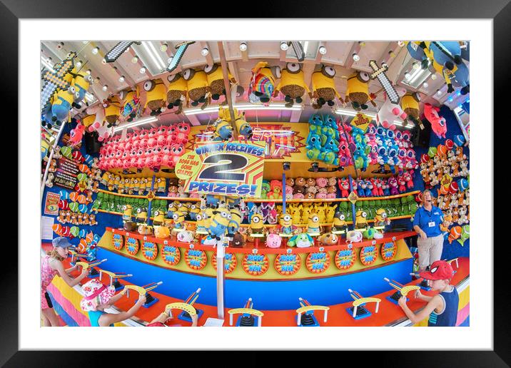 Carnival Game at the State Fair Framed Mounted Print by Jim Hughes