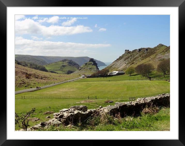 Valley of the Rocks North Devon Framed Mounted Print by Sheila Ramsey