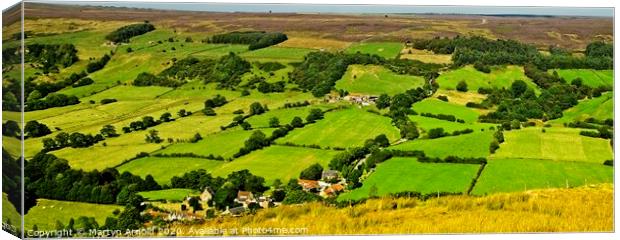 Ryedale Landscape, North York Moors Landscapes Canvas Print by Martyn Arnold