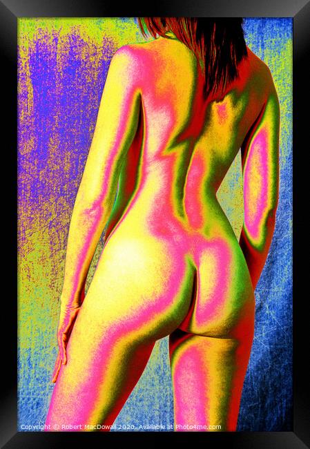 Rainbow torso Framed Print by Robert MacDowall