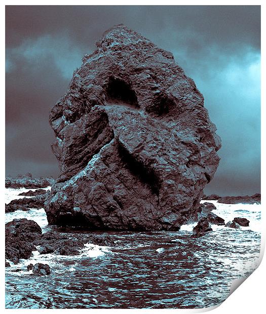 The Rock Face. Print by Ray Hammond
