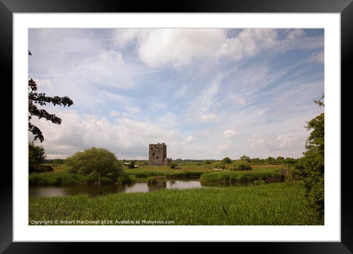 Threave Castle in Dumfries and Galloway Framed Mounted Print by Robert MacDowall