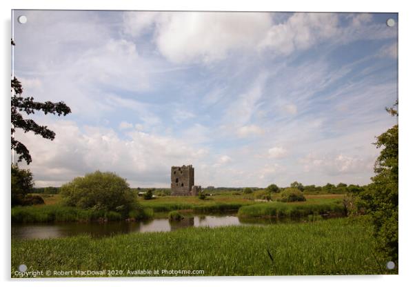 Threave Castle in Dumfries and Galloway Acrylic by Robert MacDowall