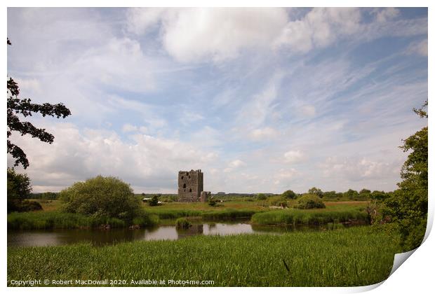 Threave Castle in Dumfries and Galloway Print by Robert MacDowall