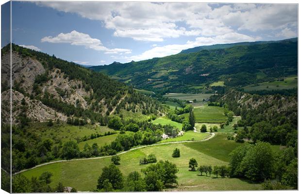 View from Col de Carabes Canvas Print by Jacqi Elmslie