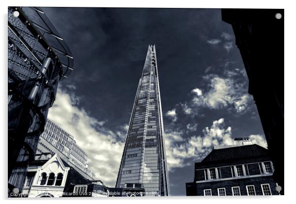 The Shard - London Acrylic by Alessandro Ricardo Uva