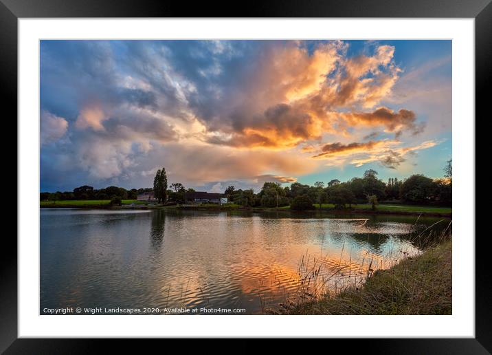 Lakeside Spa Hotel Framed Mounted Print by Wight Landscapes