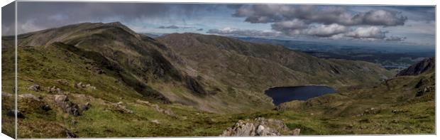 Views from the Old man of Coniston  Canvas Print by James Marsden