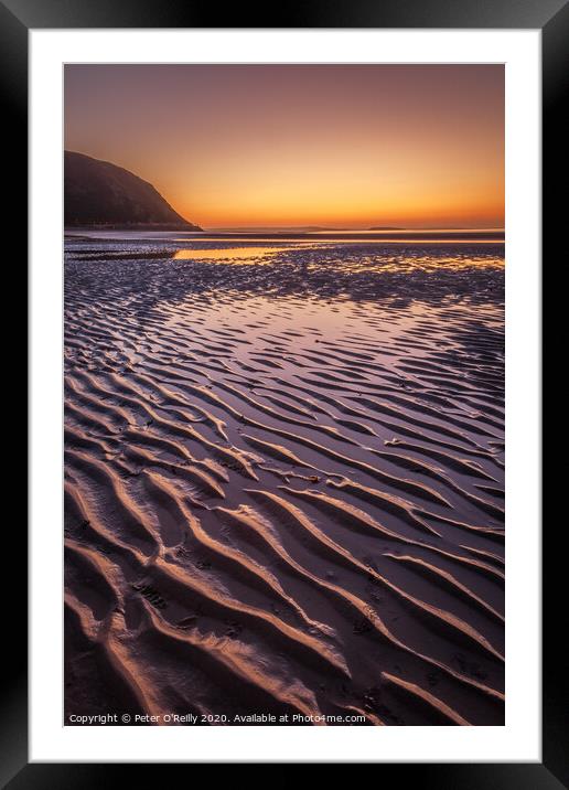 Conwy Morfa at Twilight Framed Mounted Print by Peter O'Reilly
