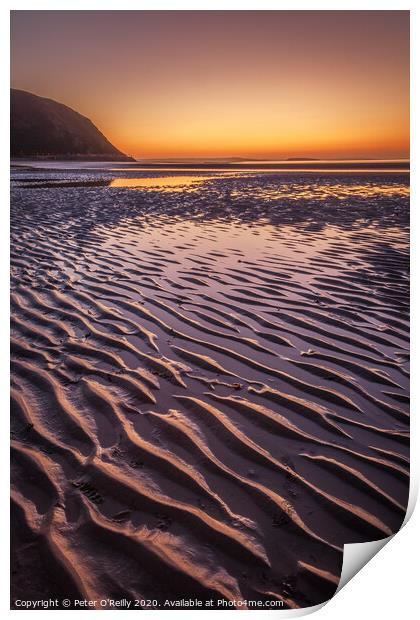 Conwy Morfa at Twilight Print by Peter O'Reilly