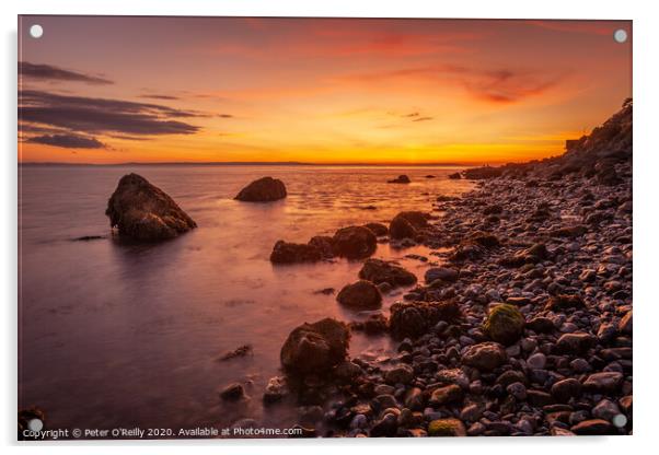 Sunset - West Shore, Llandudno Acrylic by Peter O'Reilly