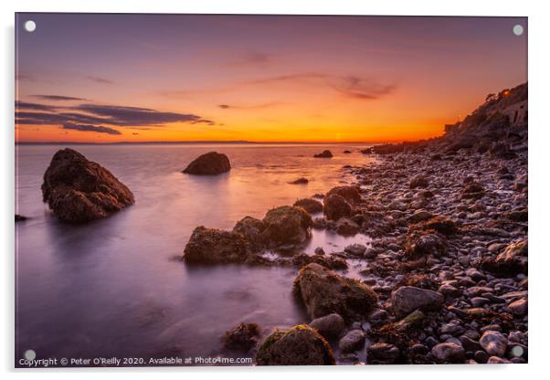Sunset - West Shore, Llandudno Acrylic by Peter O'Reilly
