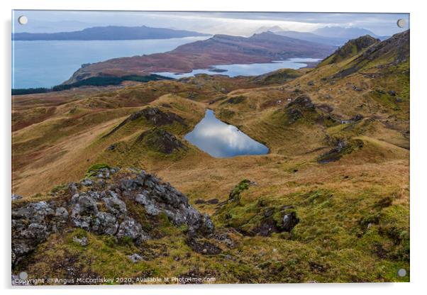 View from the Trotternish ridge, Isle of Skye Acrylic by Angus McComiskey