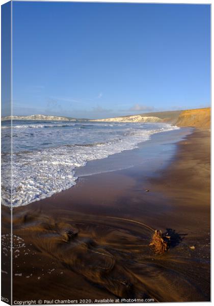 Compton Bay Isle Of Wight Canvas Print by Paul Chambers
