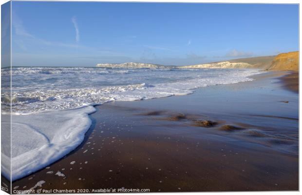Compton Bay Isle Of Wight Canvas Print by Paul Chambers