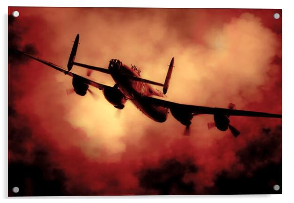 Dark Lancaster Acrylic by J Biggadike