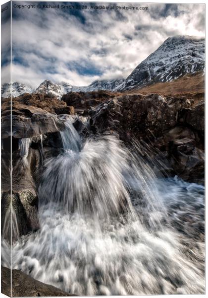 A favourite waterfall at the Fairy Pools. #3 Canvas Print by Richard Smith