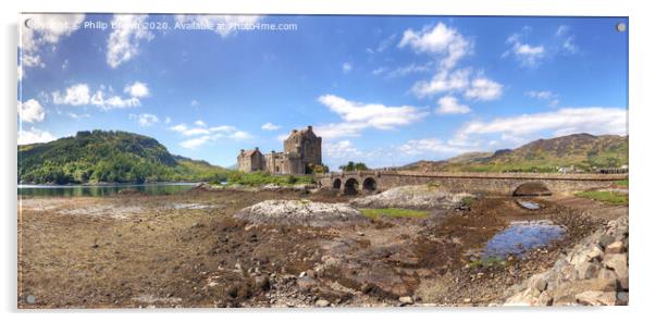 Eilean Donan Castle in Scotland Acrylic by Philip Brown