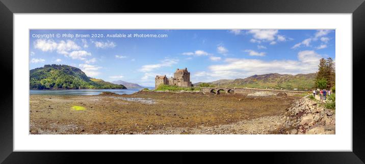 Eilean Donan Castle in Scotland Framed Mounted Print by Philip Brown