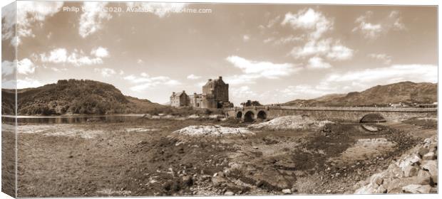 Eilean Donan Castle in Scotland Canvas Print by Philip Brown