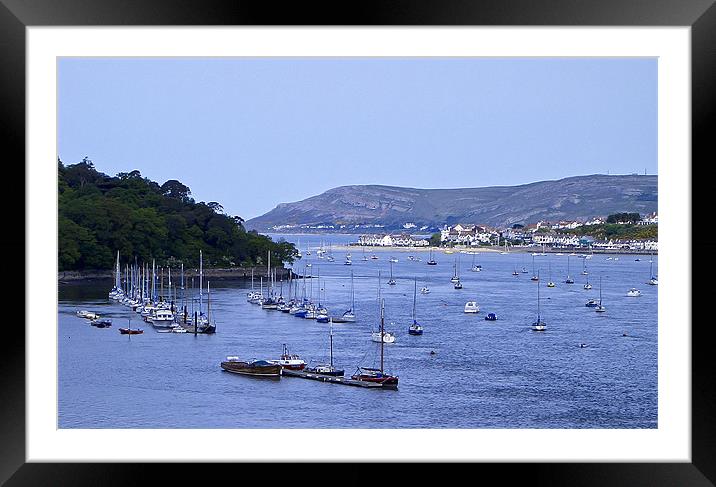 Conwy Bay - North Wales Framed Mounted Print by Trevor Kersley RIP