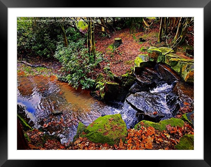 Waterfall park  Framed Mounted Print by Rachael Smith