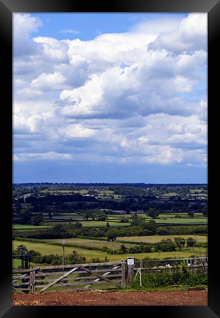 Wiltshire View - Seend Framed Print by Donna Collett